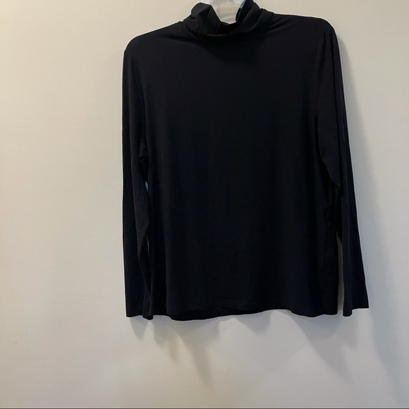 BASLER Black Long Sleeve Turtleneck Top Size 48 - Picture 2 of 7